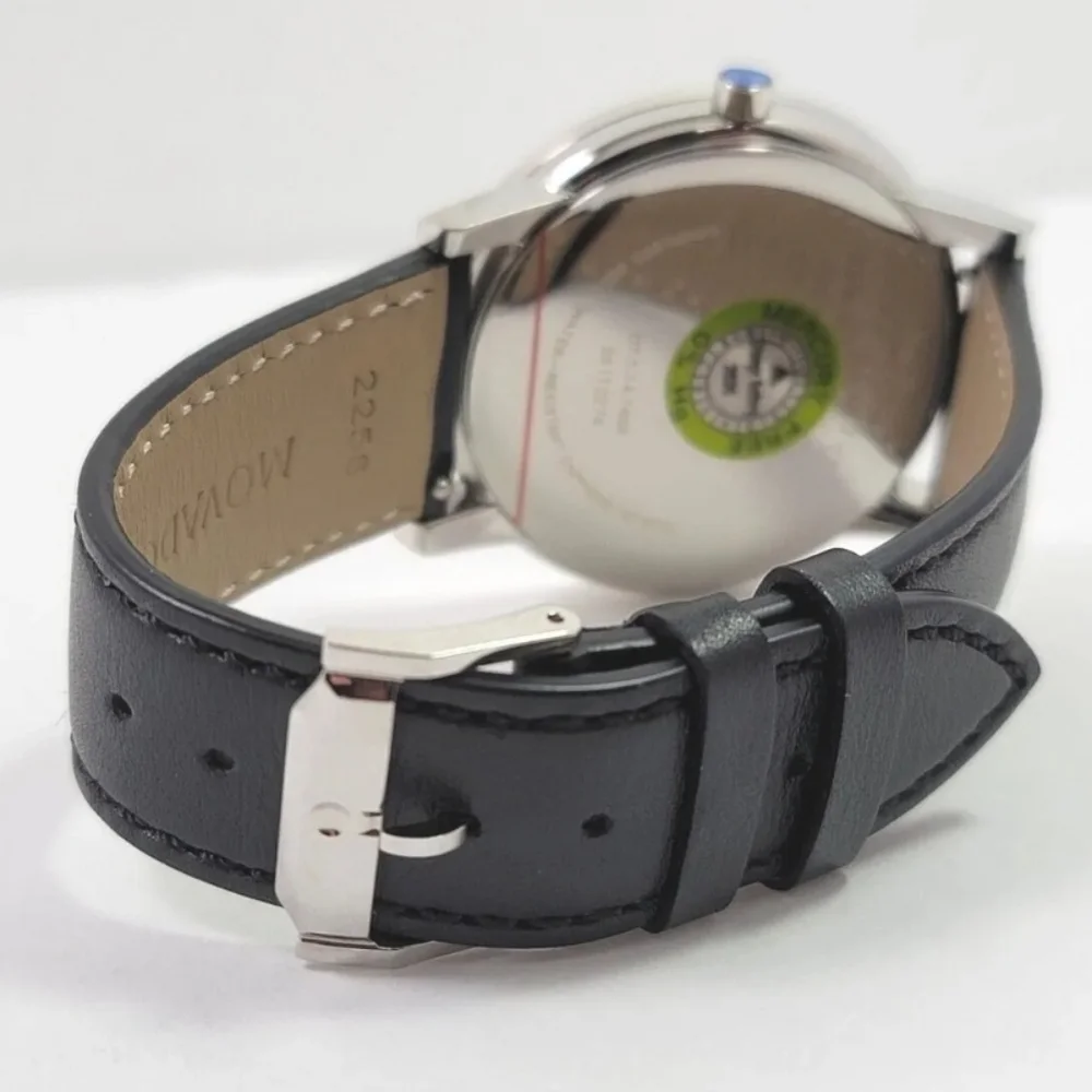 ***SOLD*** Movado Men's Museum Classic Leather Strap Watch with Black Dial - Picture 11 of 14